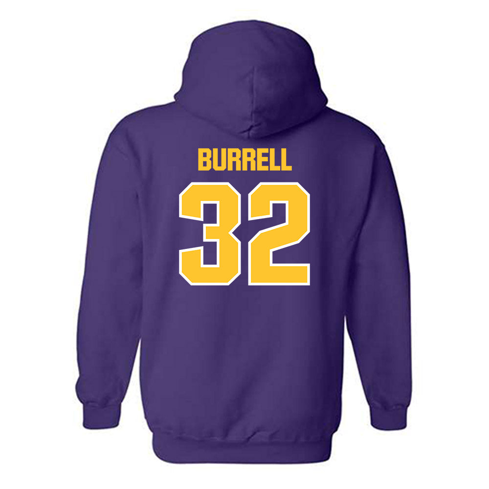 LSU - NCAA Football : Aeron Burrell - Sports Shersey Hooded Sweatshirt