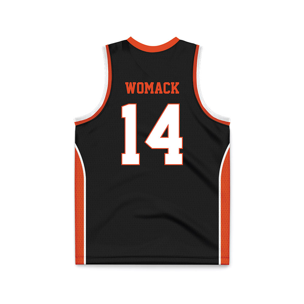 Syracuse - NCAA Men's Basketball : Aaron Womack - Black Basketball Jersey-1