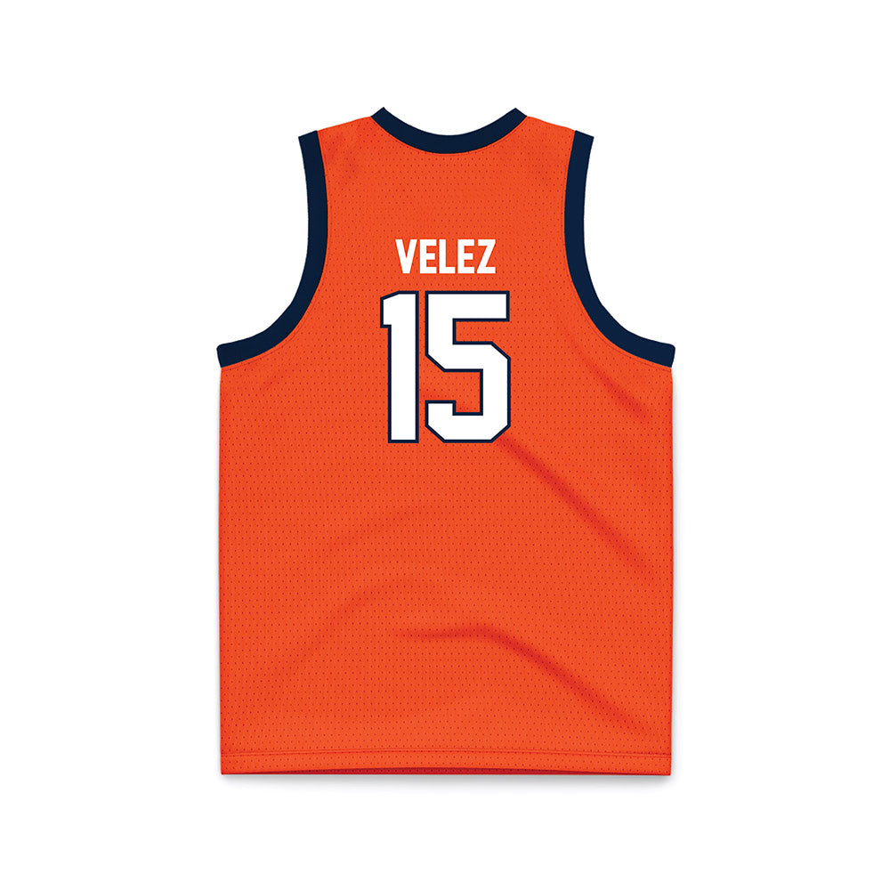 Syracuse - NCAA Women's Basketball : Angelica Velez - Orange Basketball Jersey-1