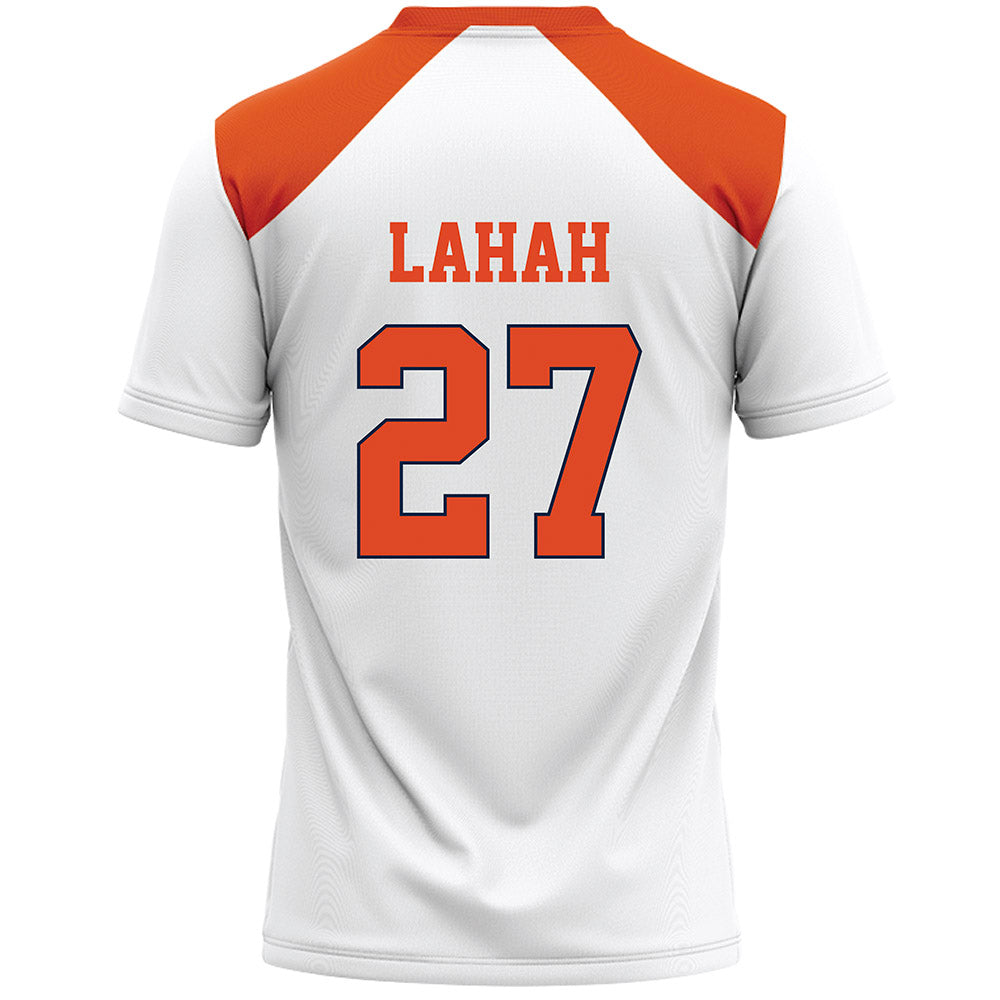 Syracuse - NCAA Women's Lacrosse : Izzy Lahah - White Lacrosse Jersey -1