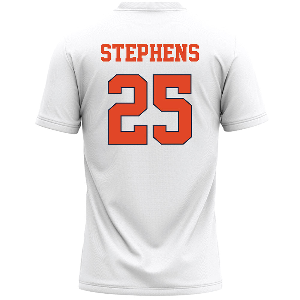 Syracuse - NCAA Men's Lacrosse : Dillon Stephens - White Lacrosse Jersey