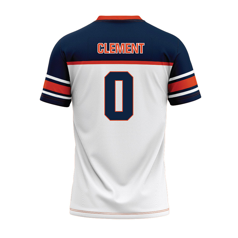 Syracuse - NCAA Football : David Clement - White Football Jersey-1