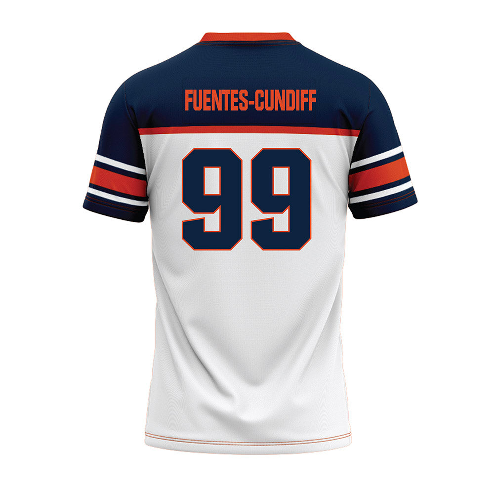 Syracuse - NCAA Football : Elijah Fuentes-Cundiff - White Football Jersey