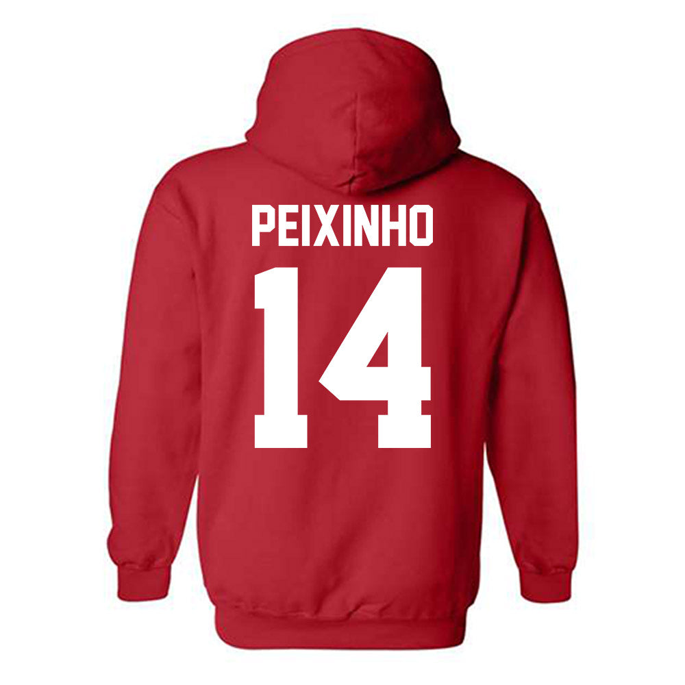 New Mexico - NCAA Women's Basketball : Leonor Peixinho - Classic Shersey Hooded Sweatshirt-1