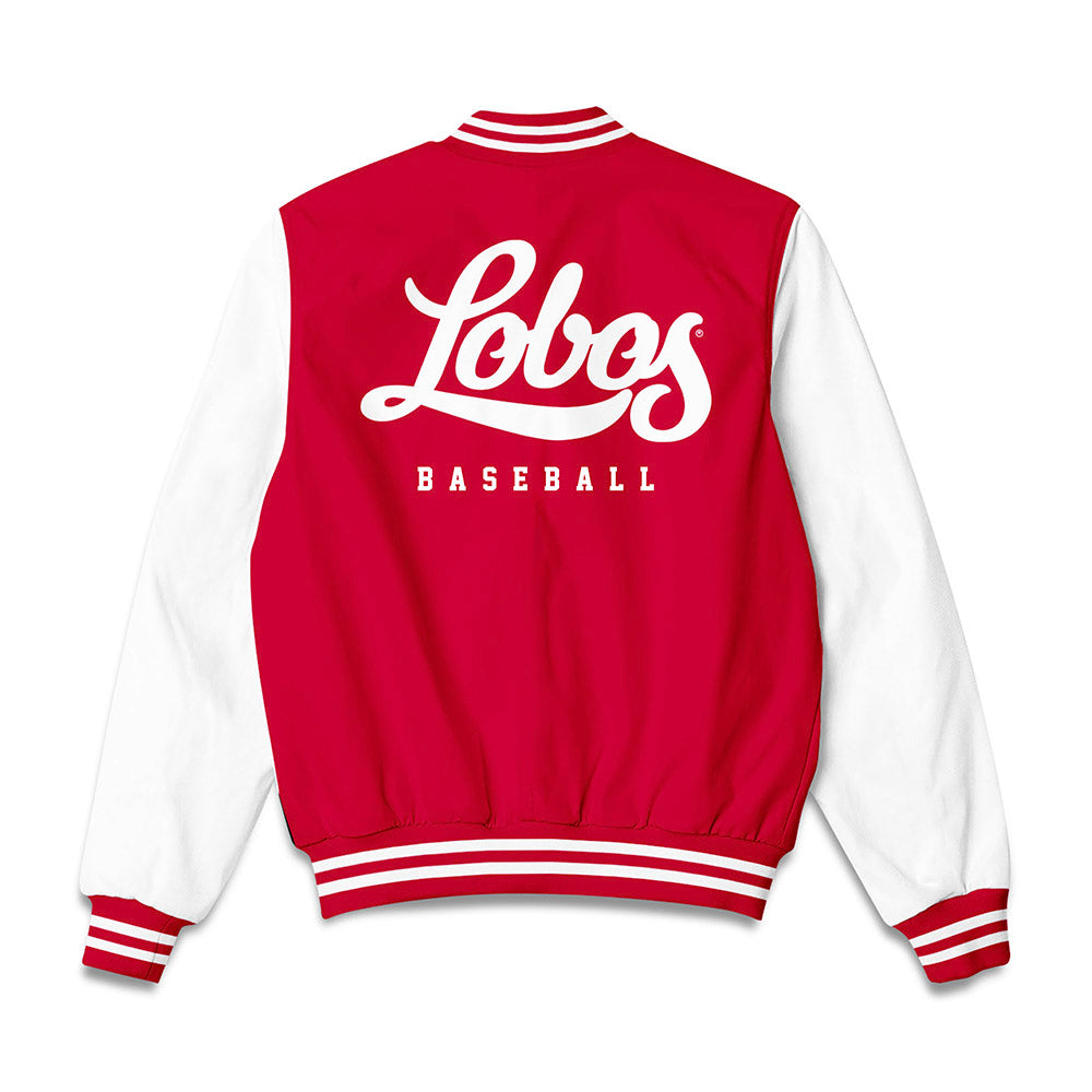 New Mexico - NCAA Baseball : Garrett Rede - Bomber Jacket-1