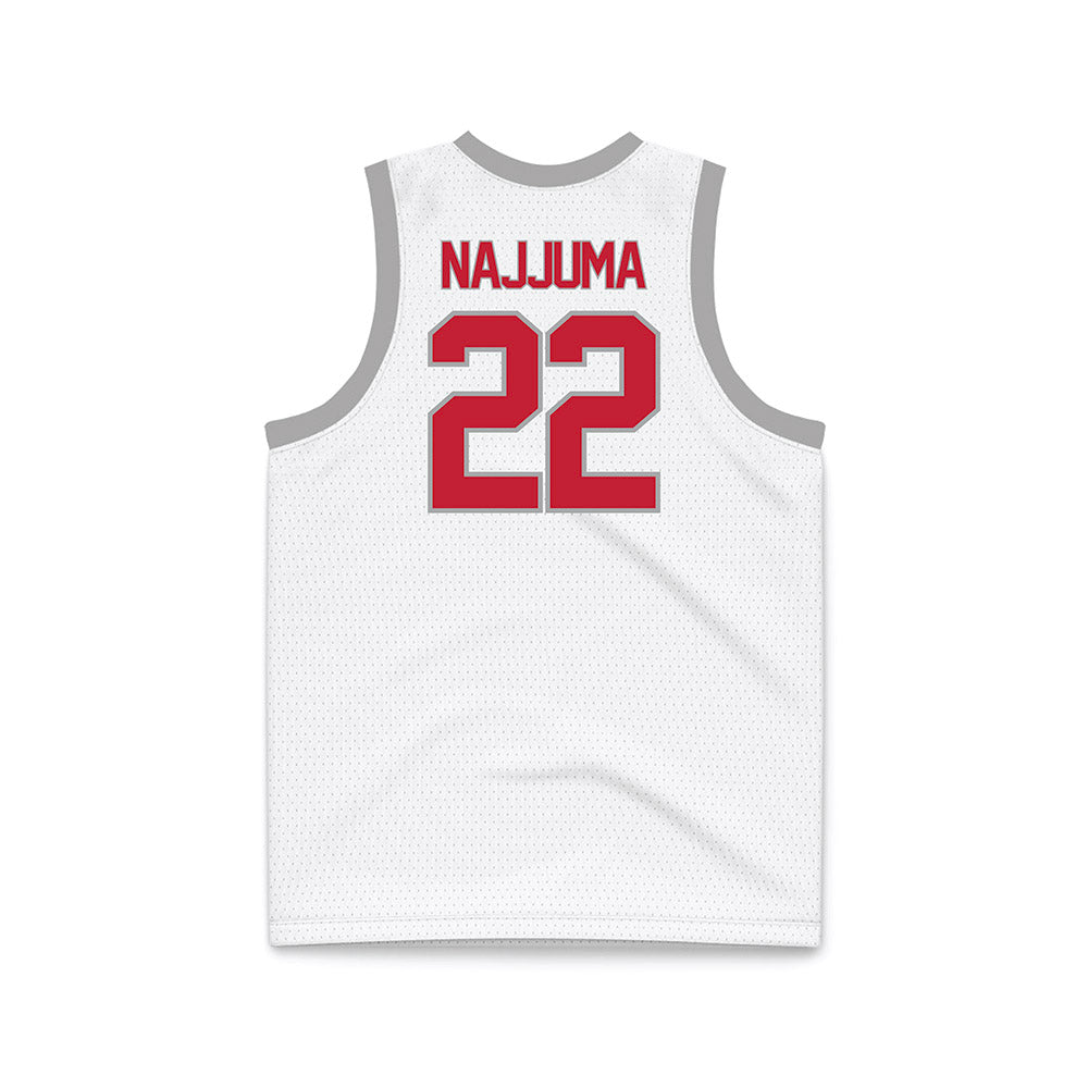 New Mexico - NCAA Women's Basketball : Maria Najjuma - White Basketball Jersey-1