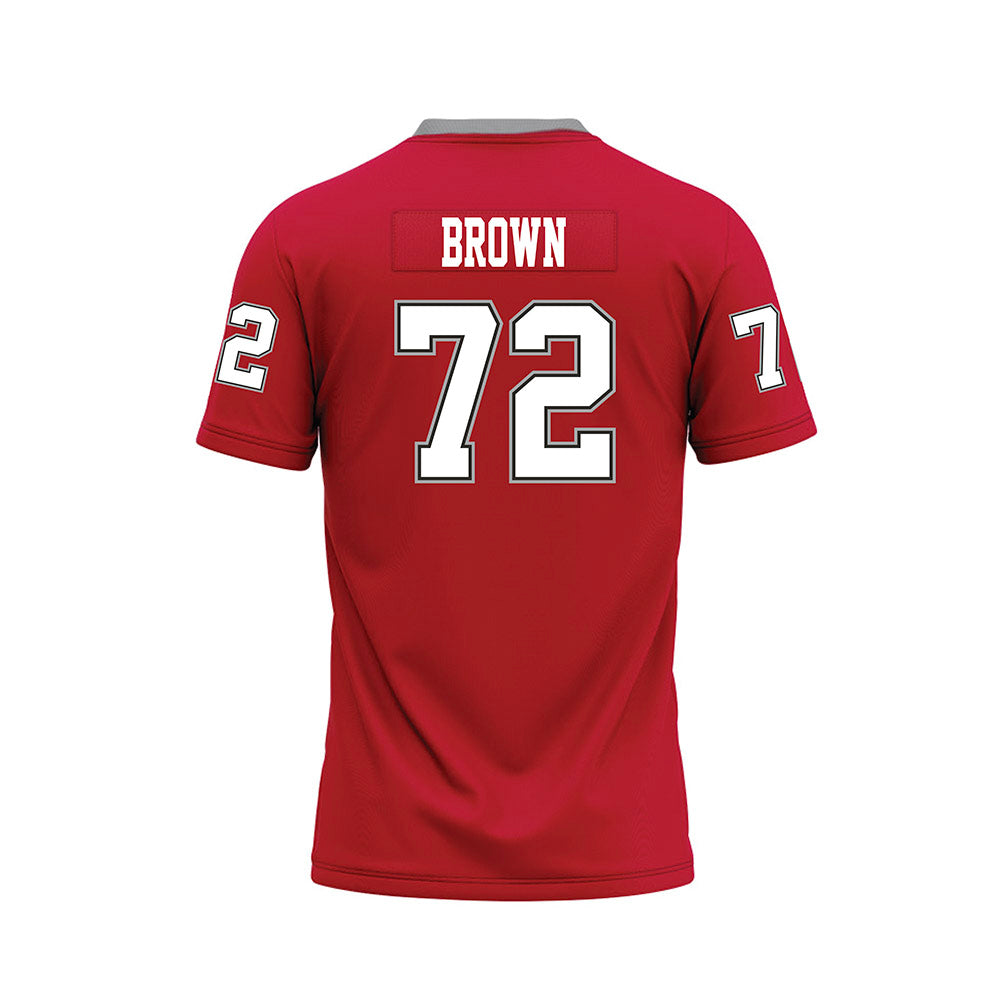 New Mexico - NCAA Football : Nevell Brown - Red Premium Football Jersey-1