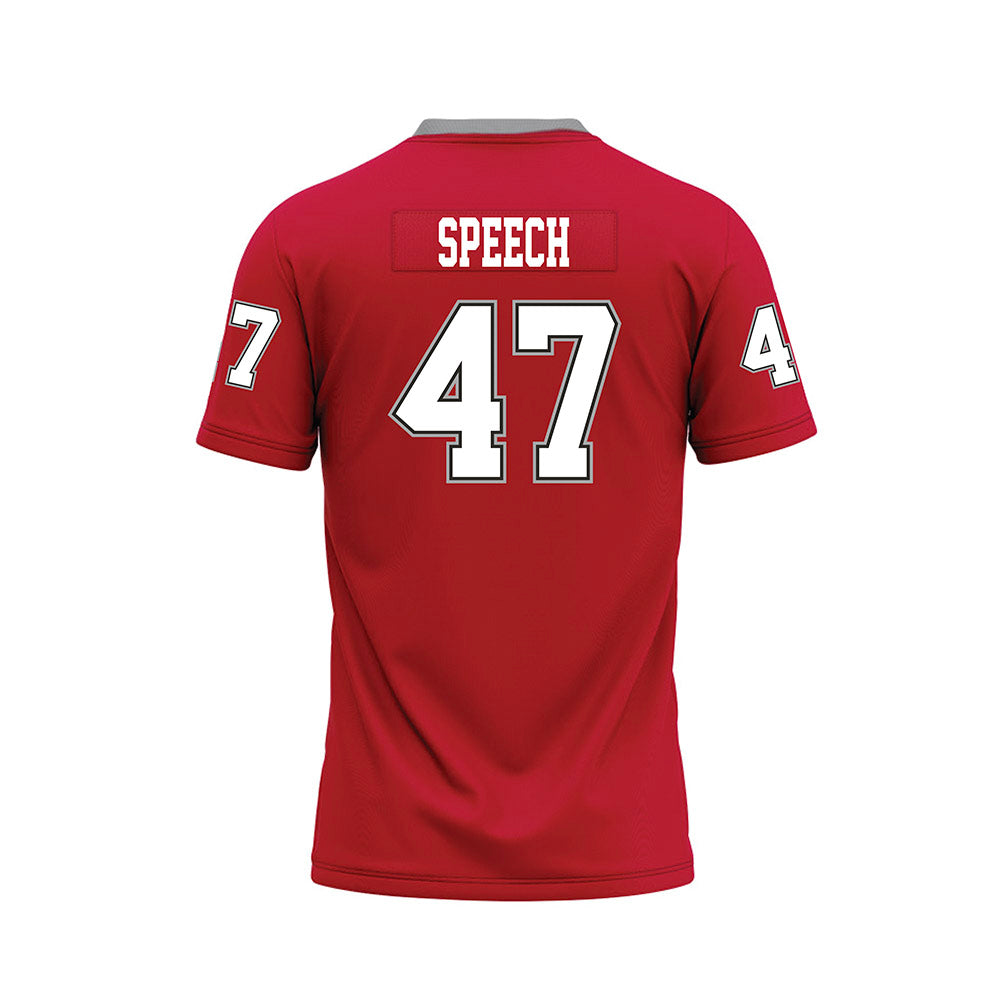 New Mexico - NCAA Football : Drew Speech - Red Premium Football Jersey-1