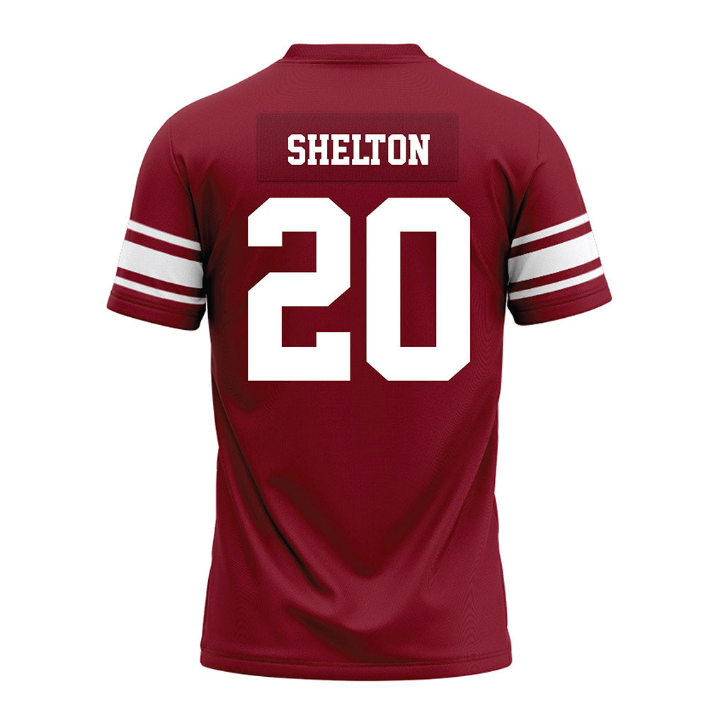 Arkansas - NCAA Football : Jayden Shelton - Cardinal Premium Football Jersey-1