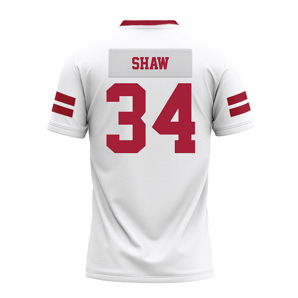 Arkansas - NCAA Football : Jabrae Shaw - White Premium Football Jersey-1