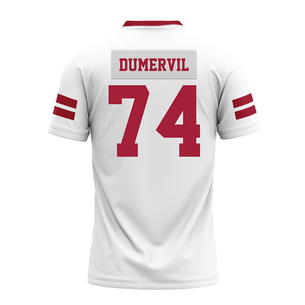 Arkansas - NCAA Football : Marcus Dumervil - White Premium Football Jersey-1