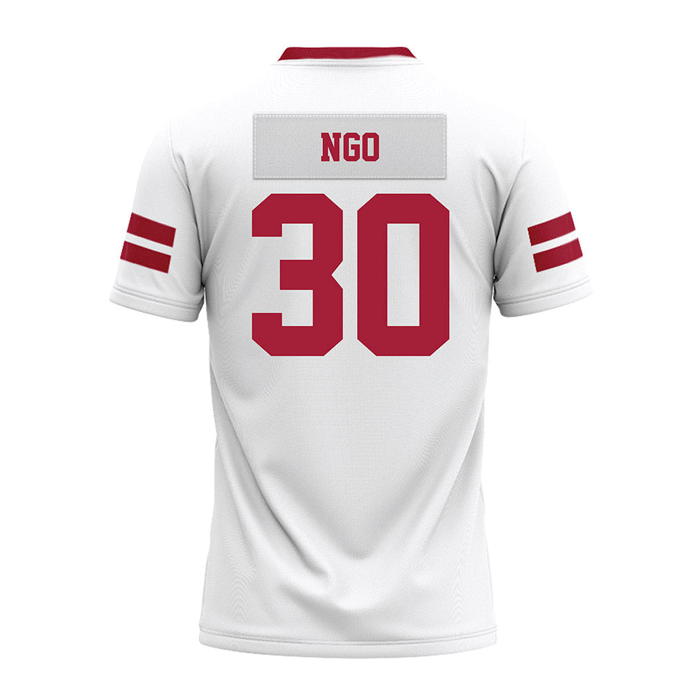 Arkansas - NCAA Football : Ashton Ngo - White Premium Football Jersey-1
