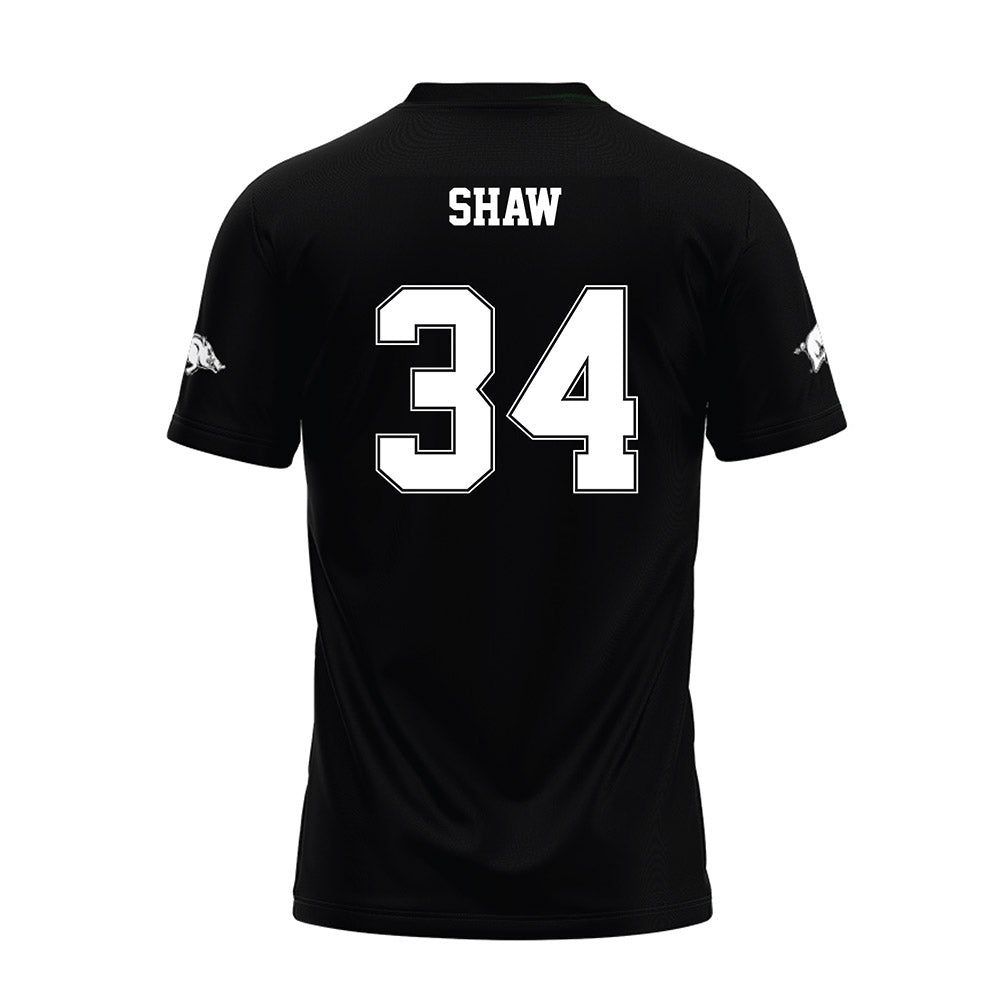 Arkansas - NCAA Football : Jabrae Shaw - Black Premium Football Jersey-1