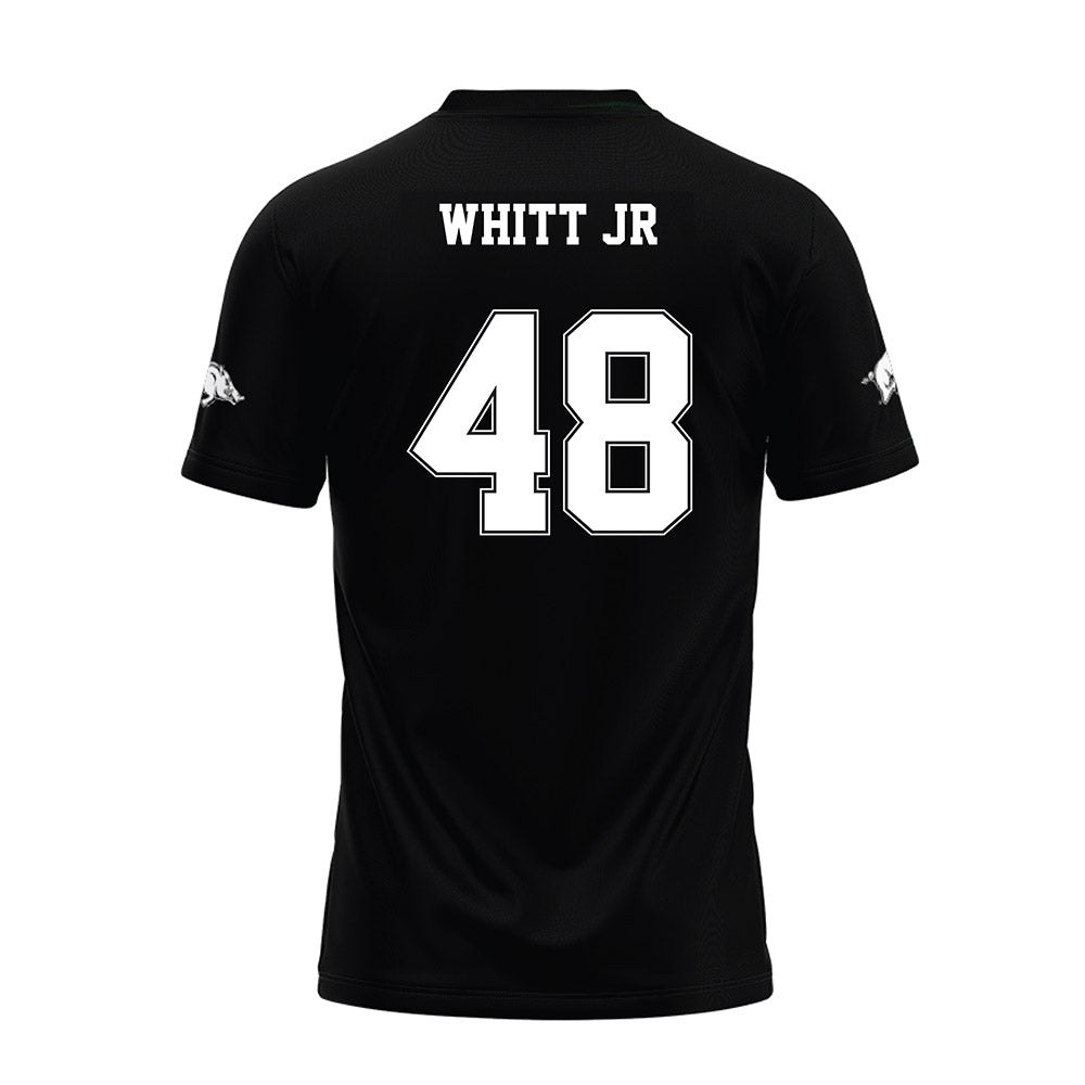 Arkansas - NCAA Football : Joseph Whitt Jr - Black Premium Football Jersey