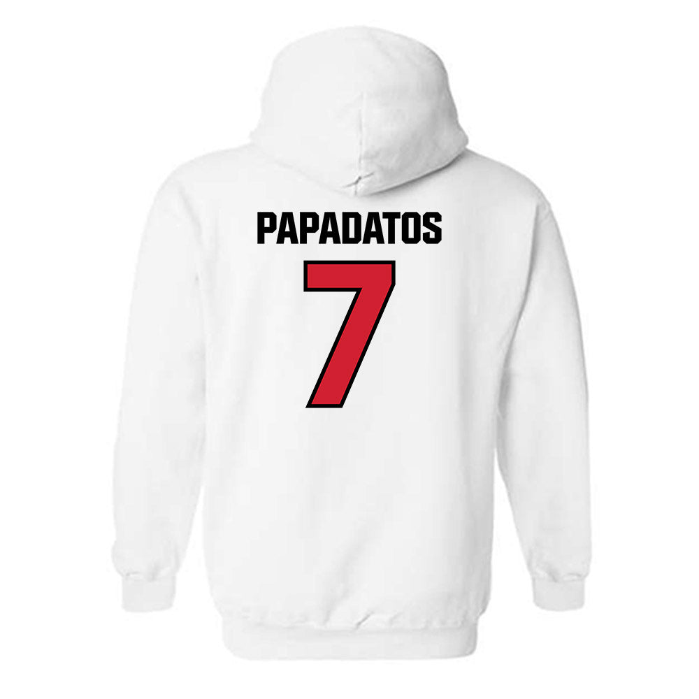 St. Francis - NCAA Men's Basketball : Paris Papadatos - Classic Shersey Hooded Sweatshirt-1