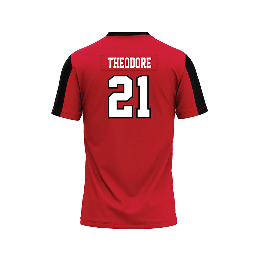 St. Francis - NCAA Football : Jordan Theodore - Red Football Jersey-1