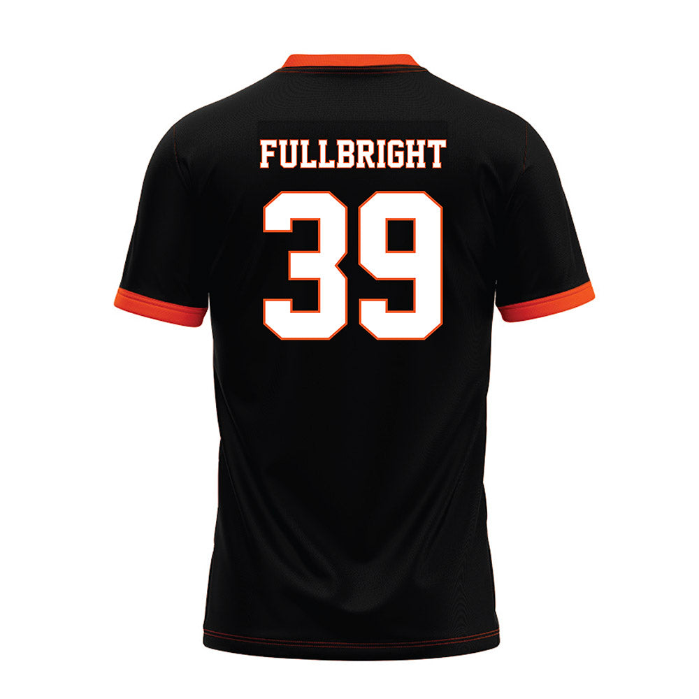 Oklahoma State - NCAA Football : Draden Fullbright - Black Premium Football Jersey-1