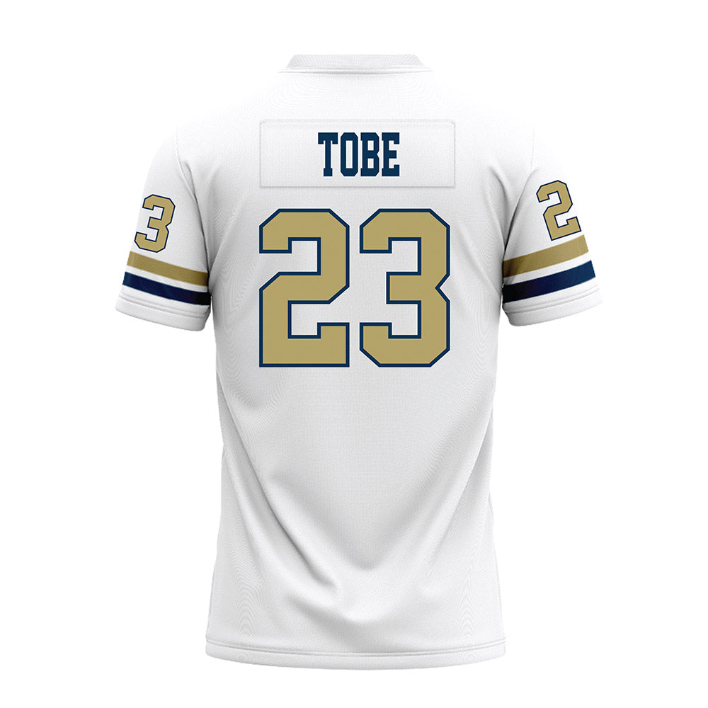Georgia Tech - NCAA Football : Zachary Tobe - White Premium Football Jersey