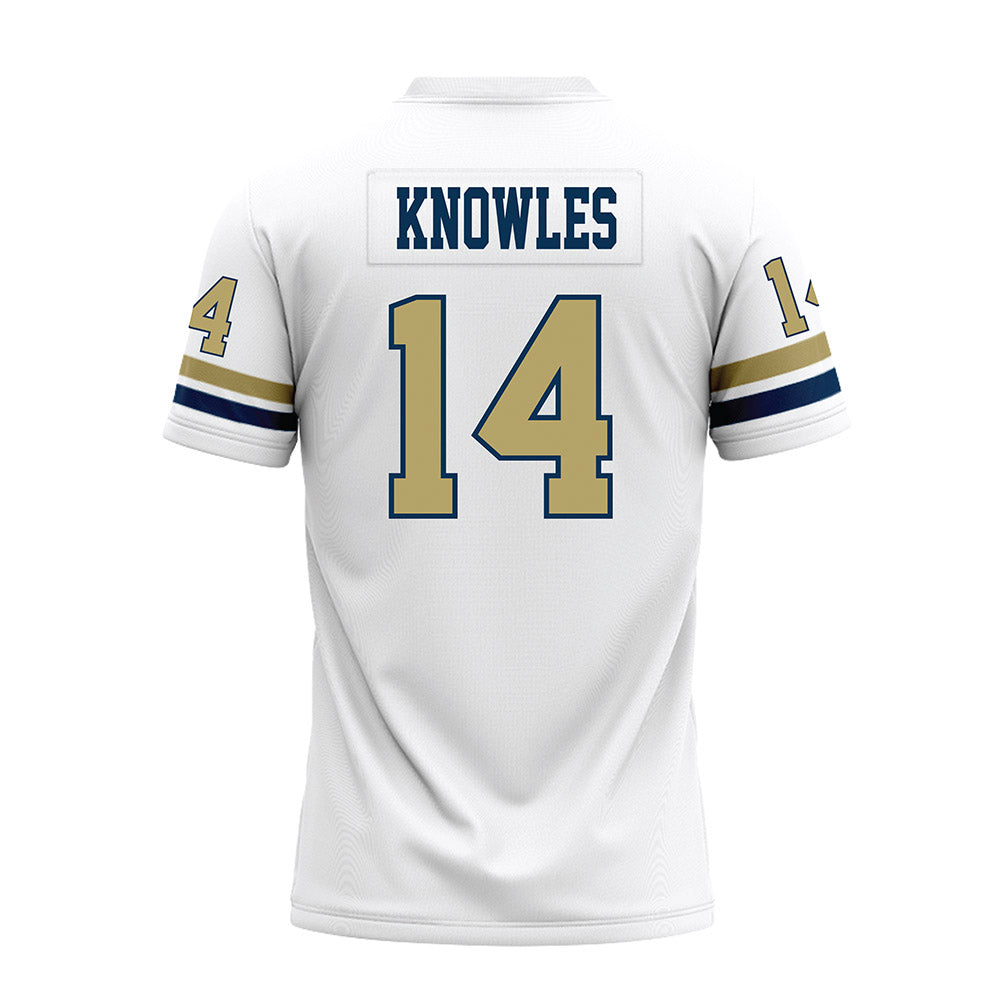 Georgia Tech - NCAA Football : Graham Knowles - White Premium Football Jersey