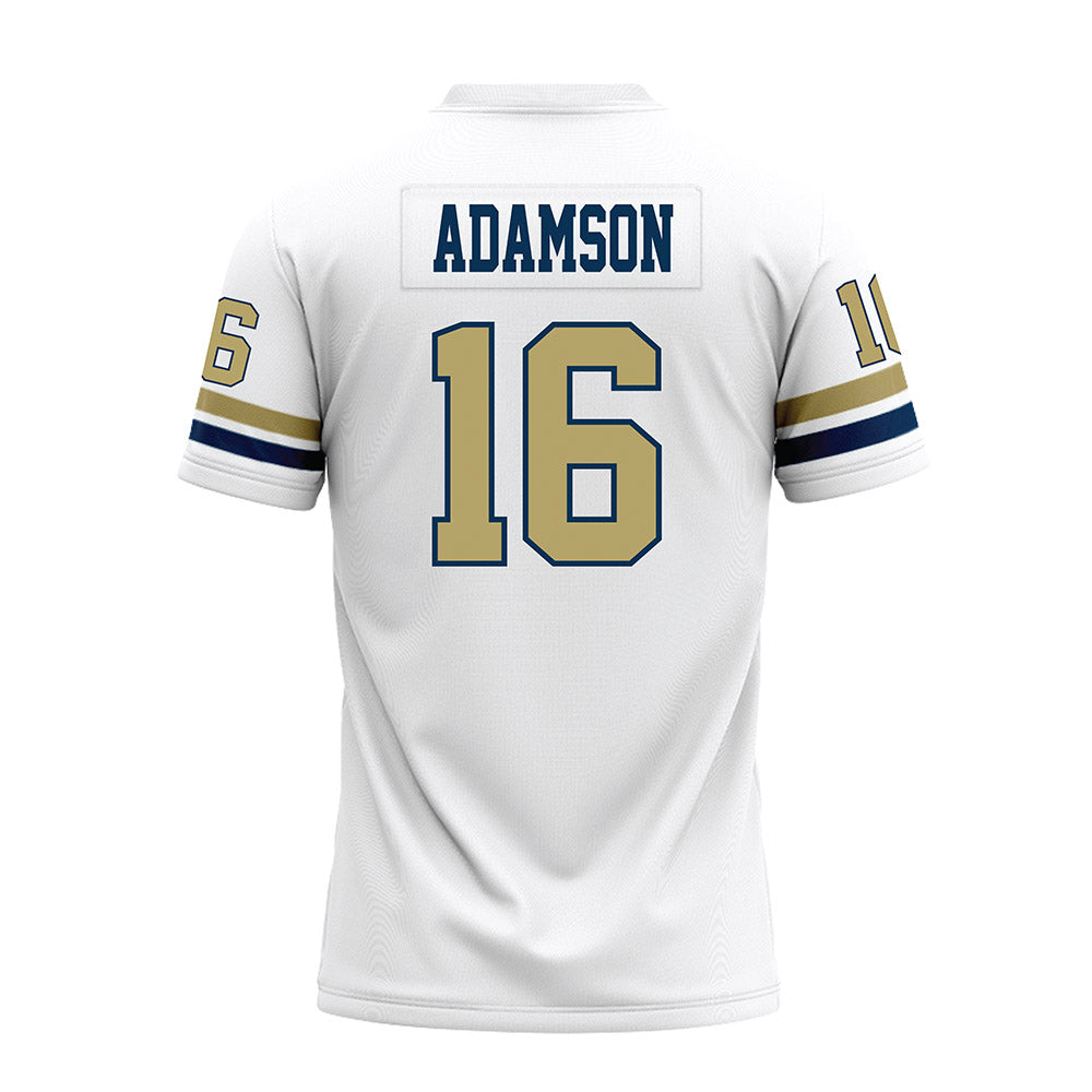 Georgia Tech - NCAA Football : Grady Adamson - White Premium Football Jersey-1
