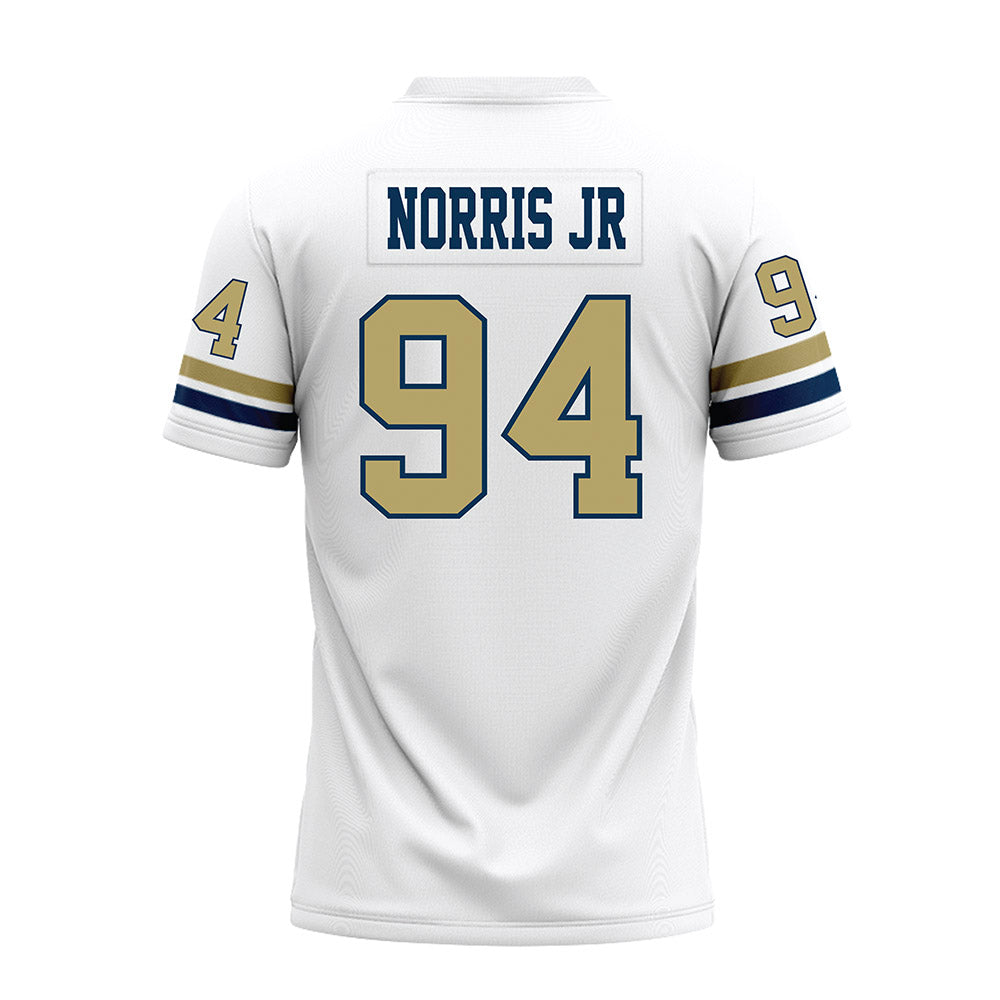Georgia Tech - NCAA Football : Derry Norris Jr - White Premium Football Jersey-1
