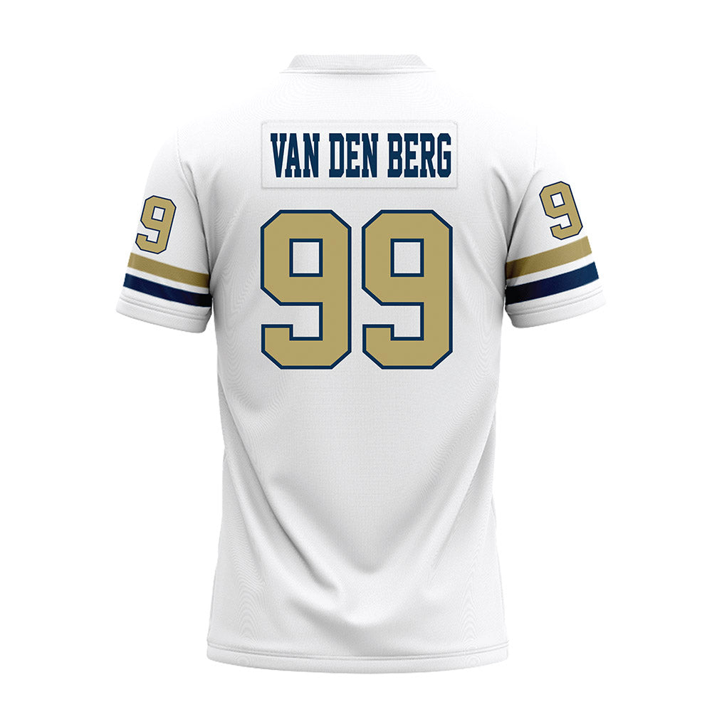 Georgia Tech - NCAA Football : Jordan van den Berg - White Premium Football Jersey