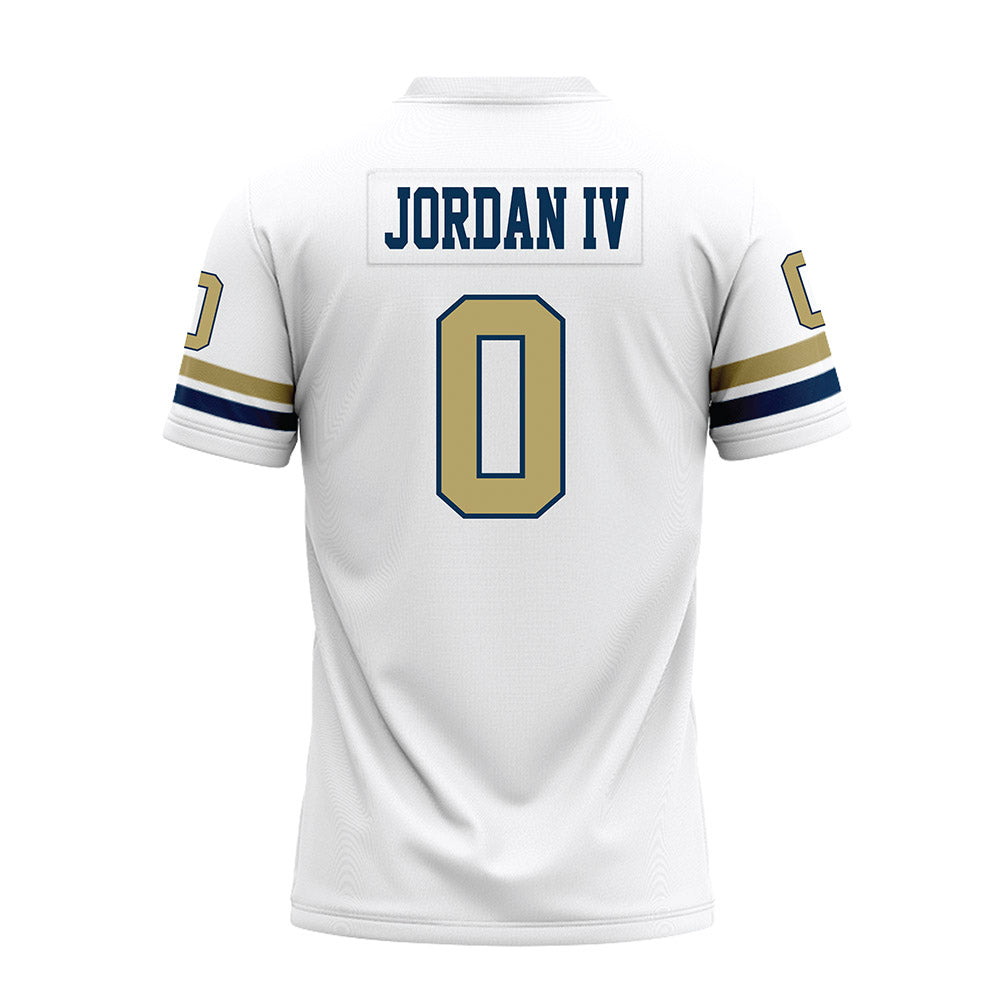 Georgia Tech - NCAA Football : Melvin Jordan IV - White Premium Football Jersey-1