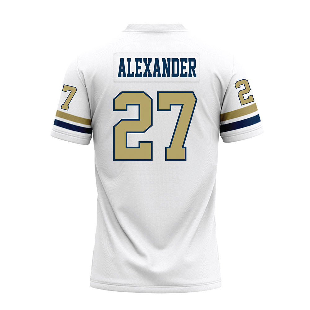 Georgia Tech - NCAA Football : Chad Alexander - White Premium Football Jersey