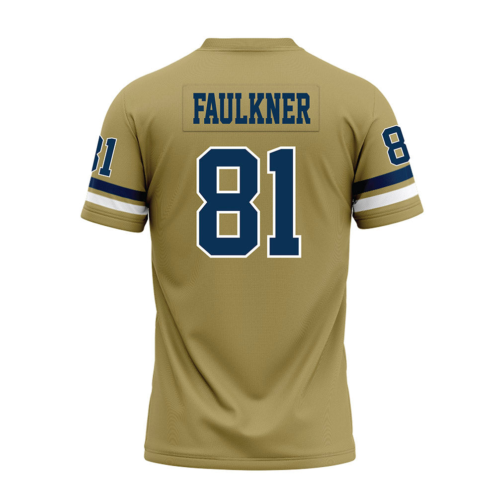 Georgia Tech - NCAA Football : Cal Faulkner - Gold Premium Football Jersey-1