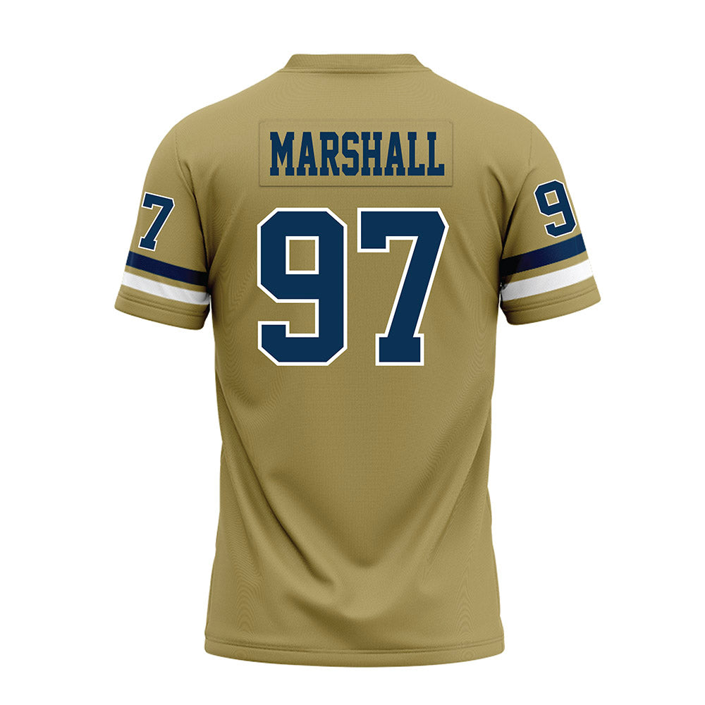 Georgia Tech - NCAA Football : Landen Marshall - Gold Premium Football Jersey