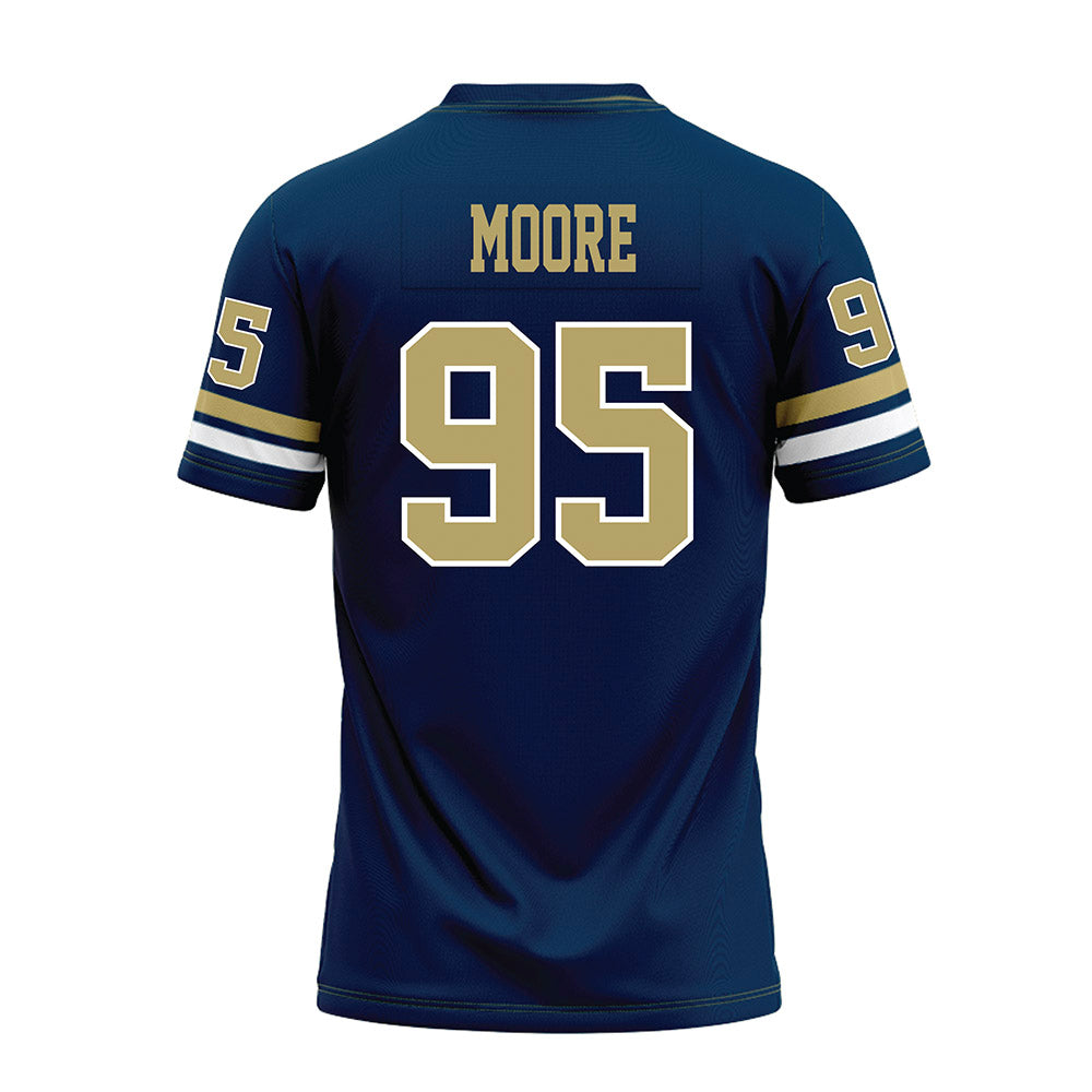 Georgia Tech - NCAA Football : Jason Moore - Blue Premium Football Jersey