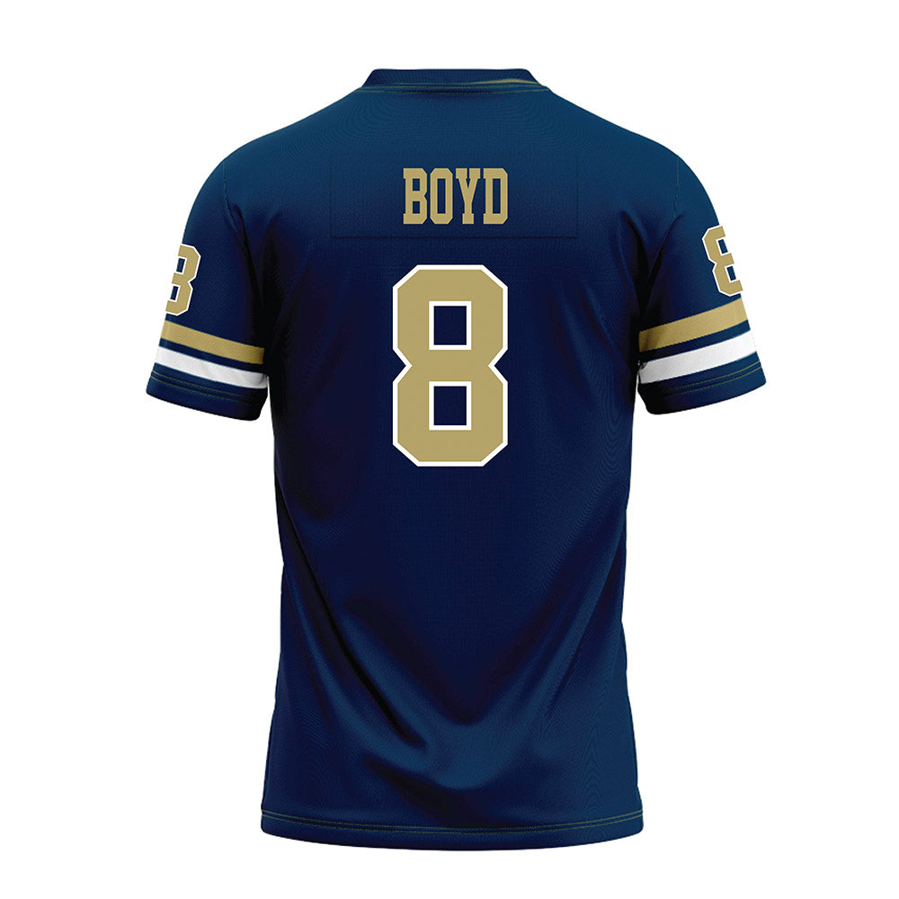 Georgia Tech - NCAA Football : Jordan Boyd - Blue Premium Football Jersey-1