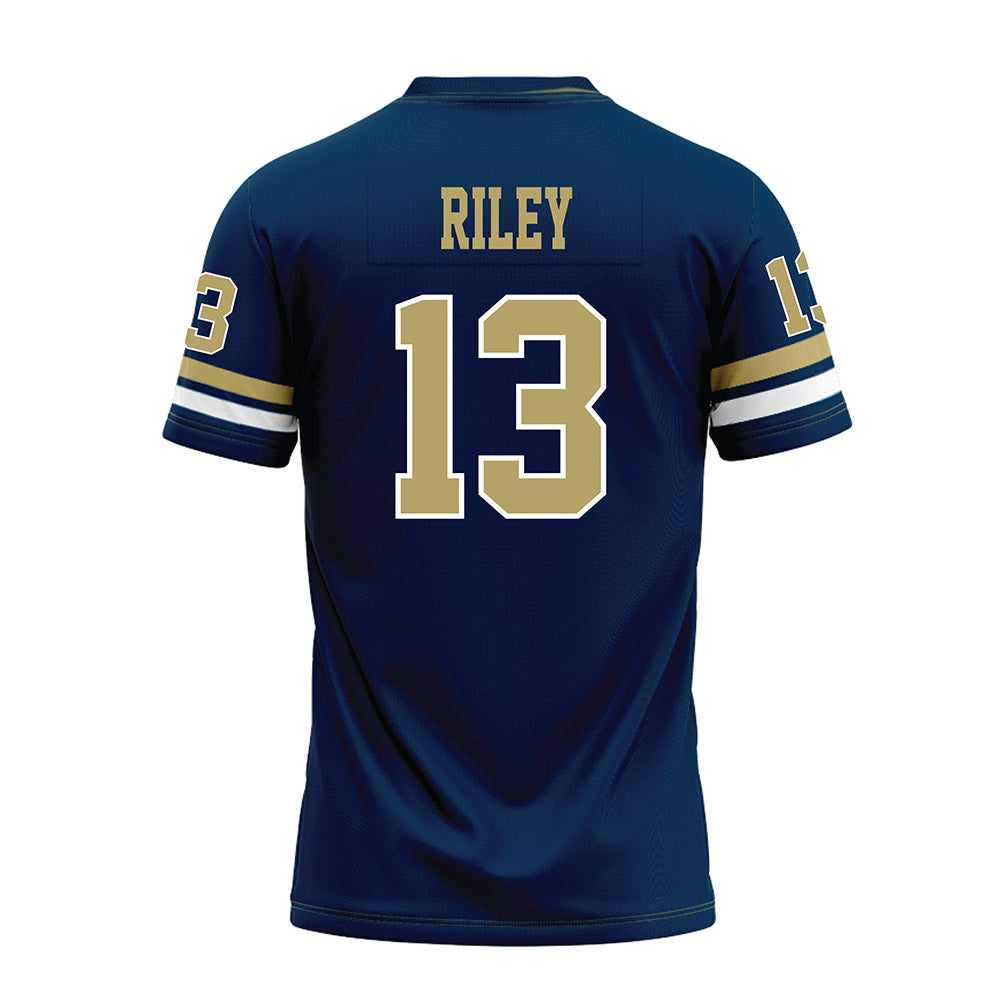 Georgia Tech - NCAA Football : Savion Riley - Blue Premium Football Jersey-1