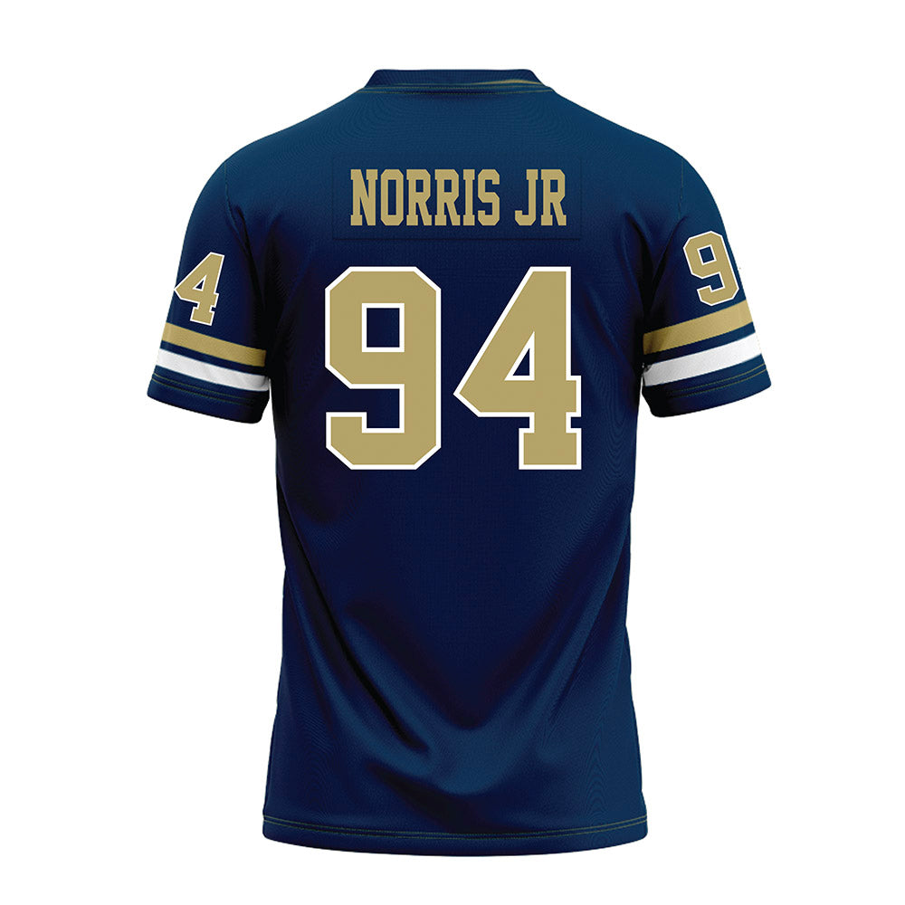 Georgia Tech - NCAA Football : Derry Norris Jr - Blue Premium Football Jersey-1