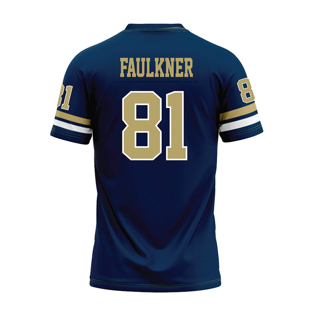 Georgia Tech - NCAA Football : Cal Faulkner - Blue Premium Football Jersey-1