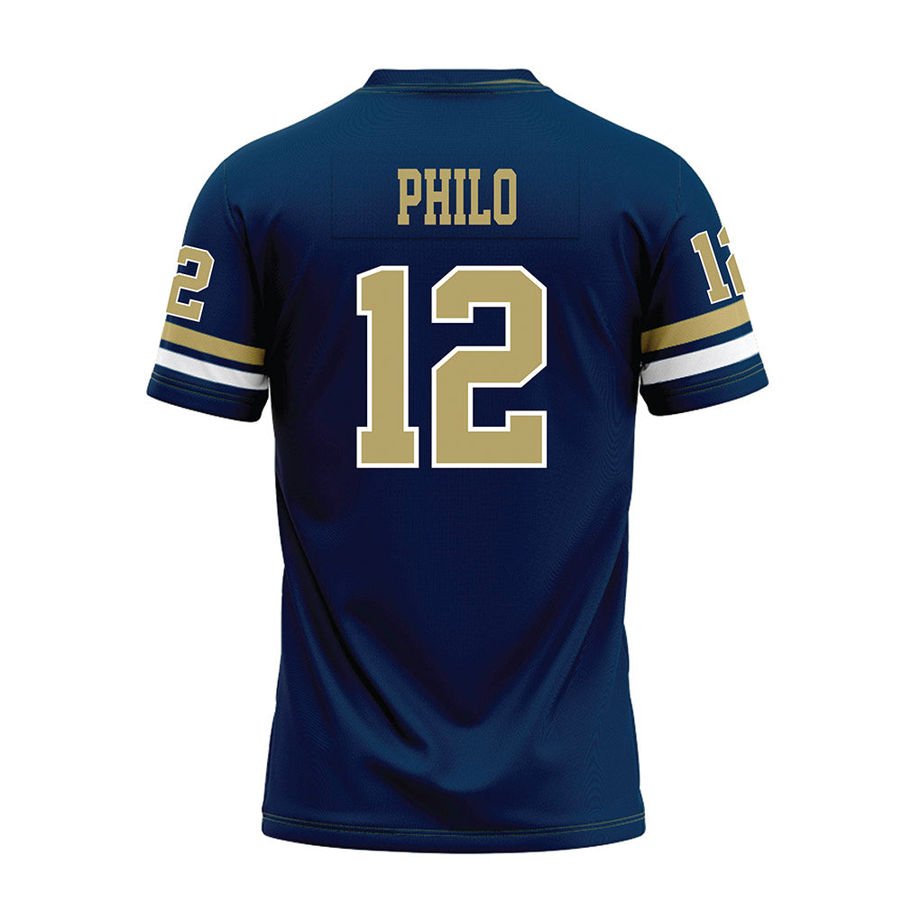 Georgia Tech - NCAA Football : Aaron Philo - Blue Premium Football Jersey