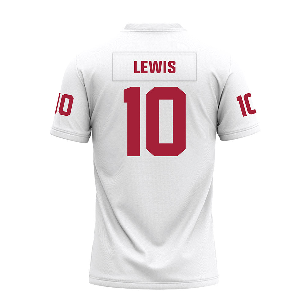 Oklahoma - NCAA Football : Kip Lewis - White Premium Football Jersey-1