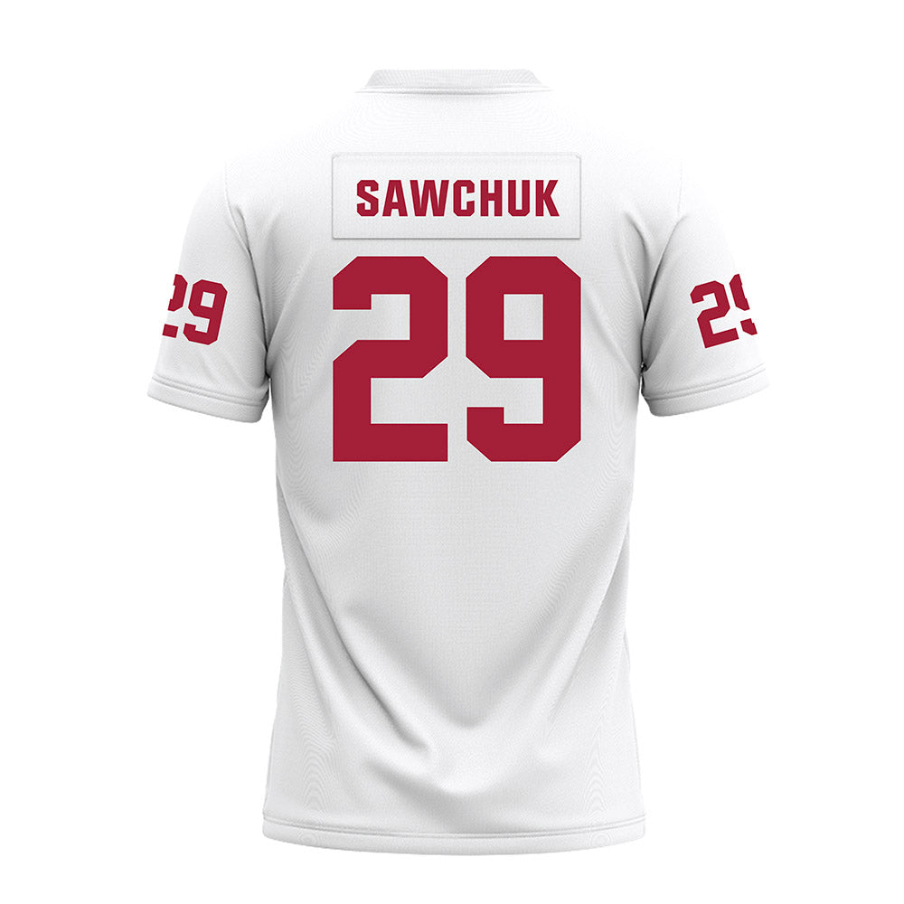 Oklahoma - NCAA Football : Gabe Sawchuk - White Premium Football Jersey-1