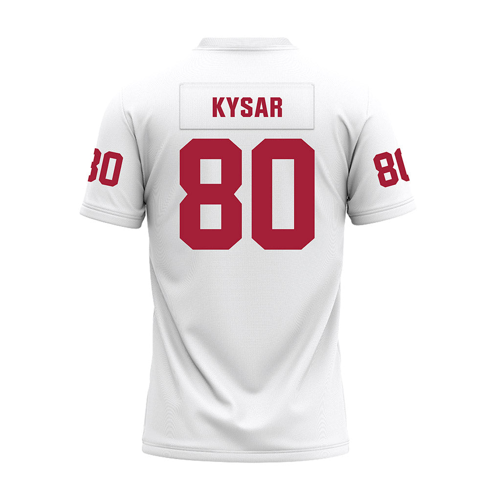 Oklahoma - NCAA Football : Bergin Kysar - White Premium Football Jersey-1
