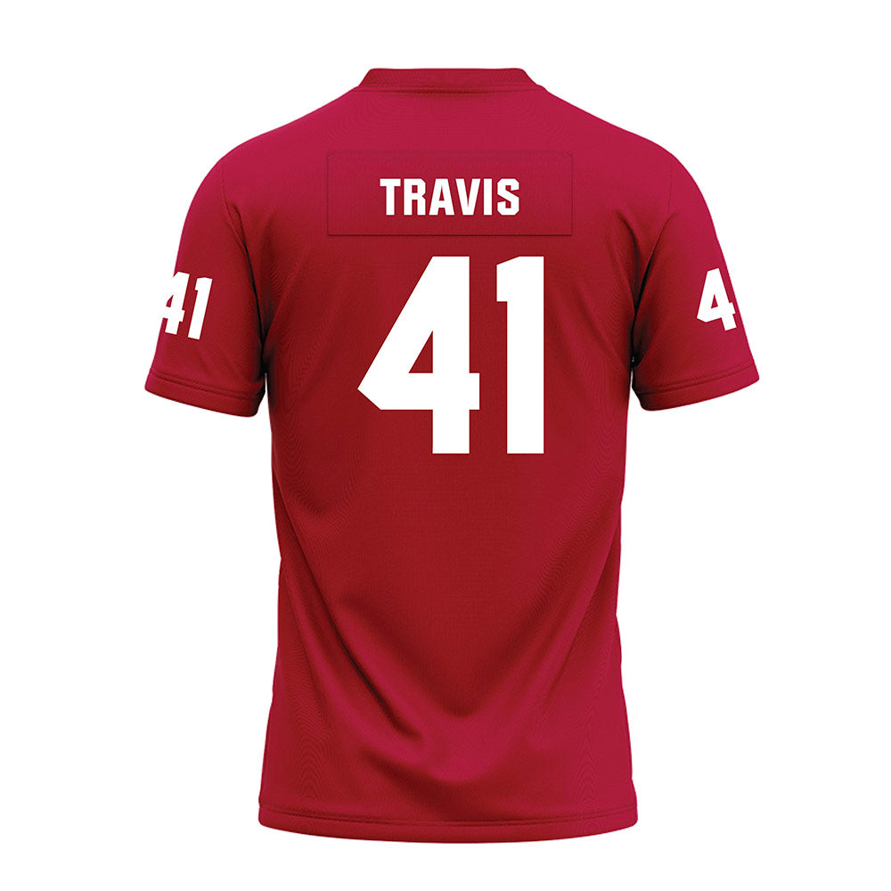 Oklahoma - NCAA Football : Barrett Travis - Red Premium Football Jersey-1