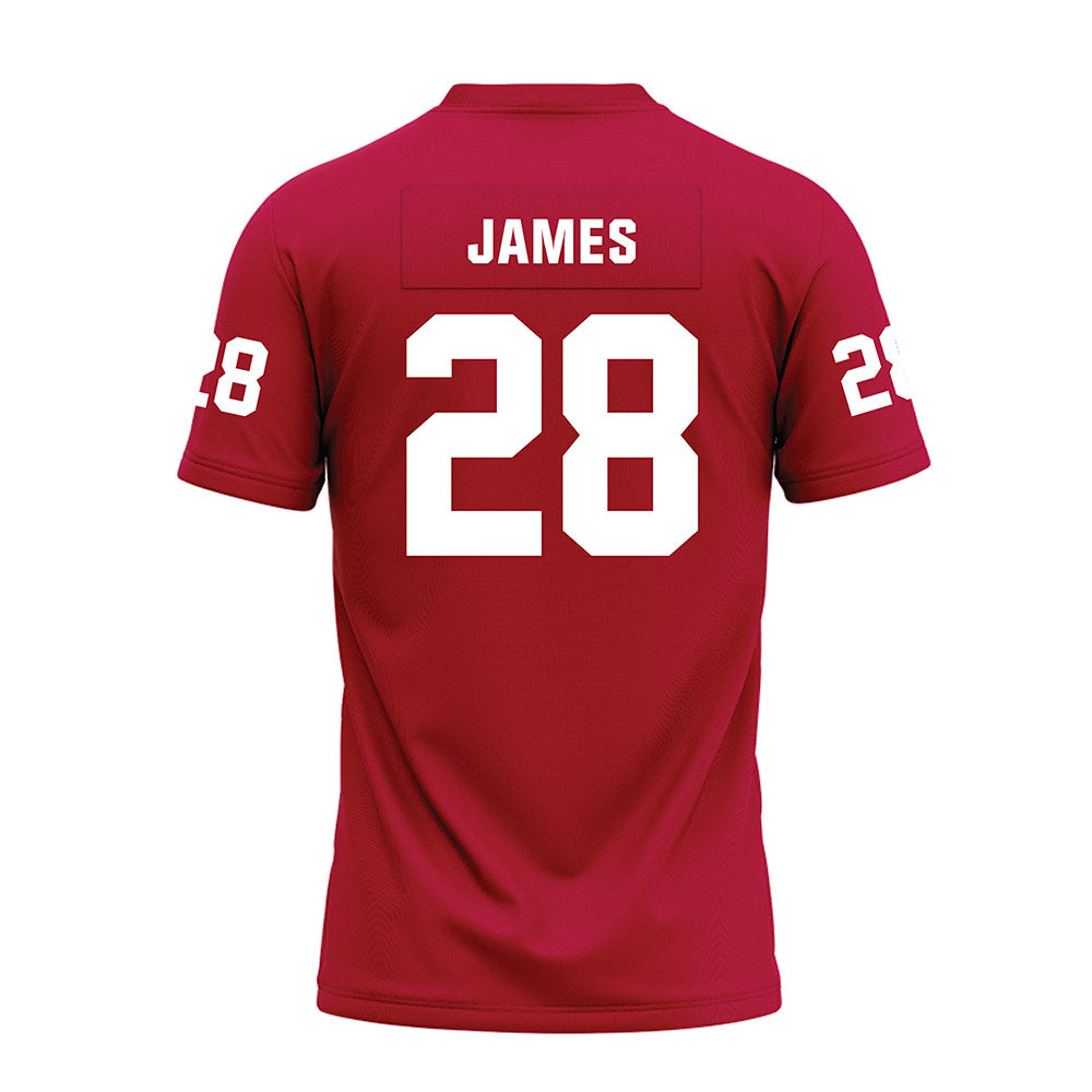 Oklahoma - NCAA Football : Marcus James - Red Premium Football Jersey-1