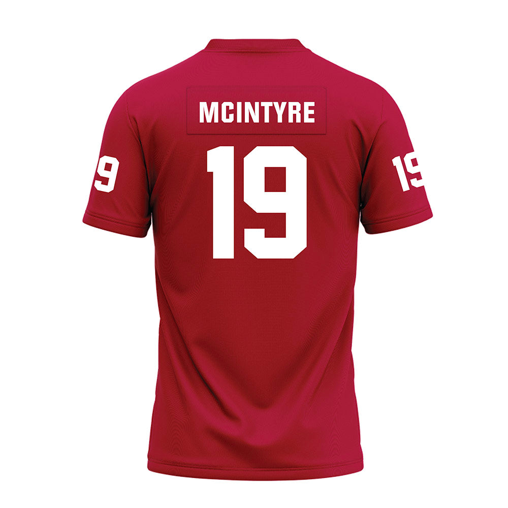 Oklahoma - NCAA Football : Kade McIntyre - Red Premium Football Jersey-1
