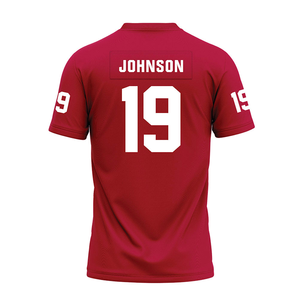 Oklahoma - NCAA Football : Jacobe Johnson - Red Premium Football Jersey-1