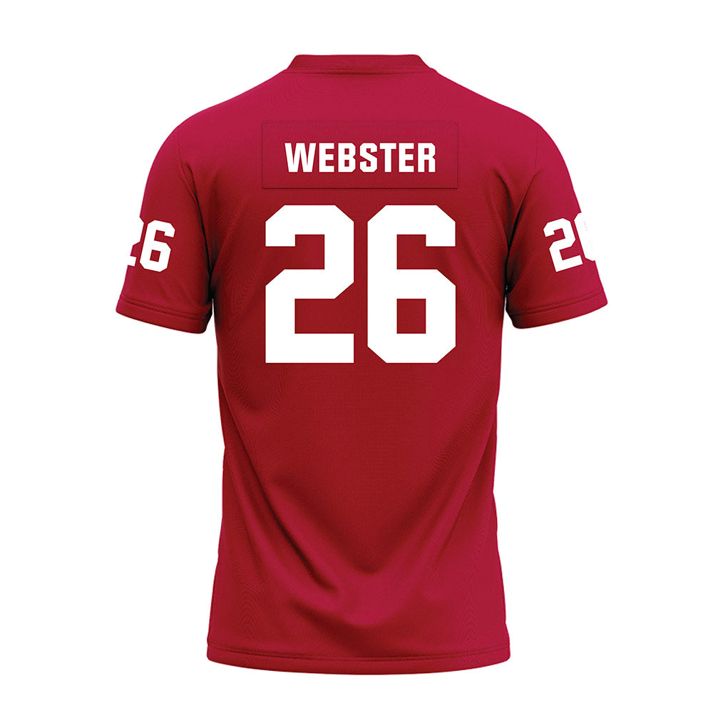 Oklahoma - NCAA Football : eLGee Webster - Red Premium Football Jersey-1