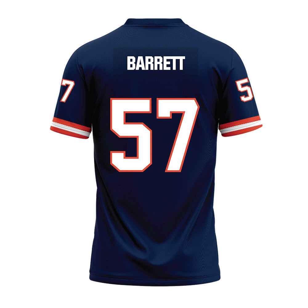 Illinois - NCAA Football : Zach Barrett - Blue Premium Football Jersey