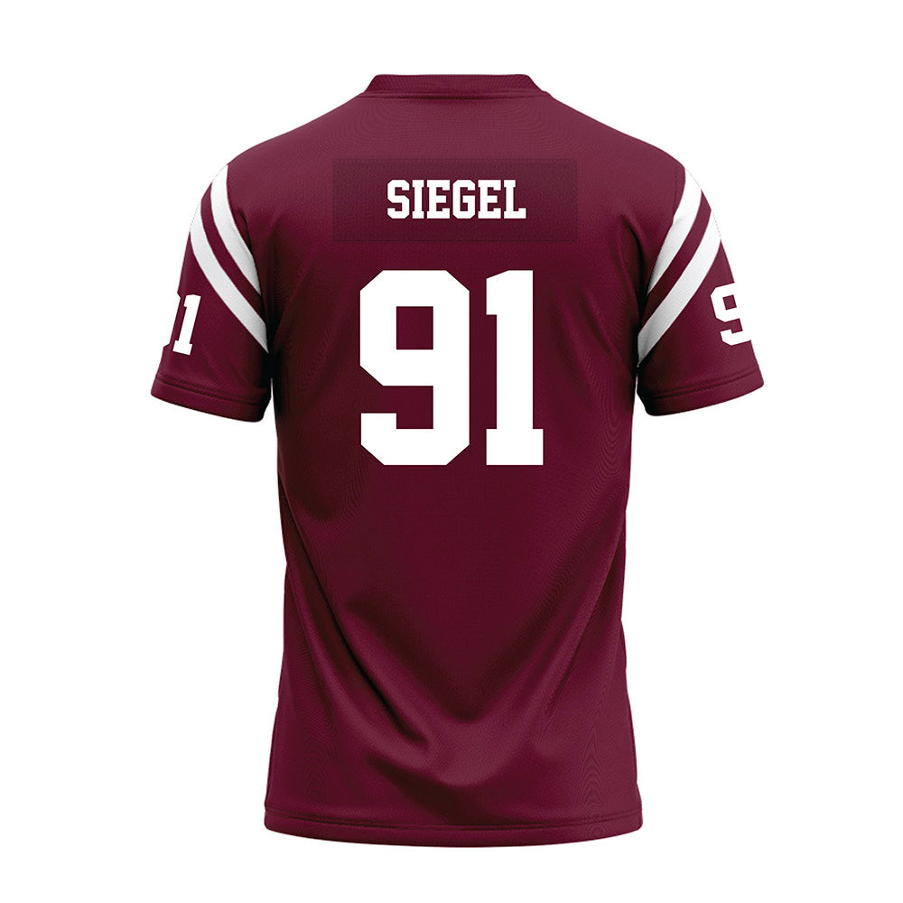 Fordham - NCAA Football : Cole Siegel - Burgundy Football Jersey-1