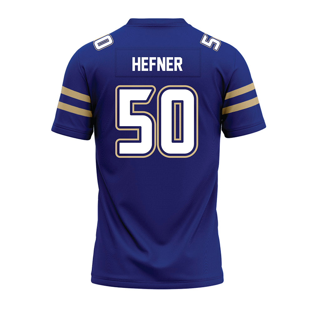 Tulsa - NCAA Football : Marshall Hefner - Blue Premium Football Jersey