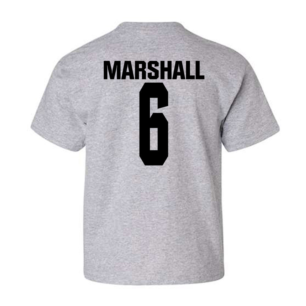 NC State - NCAA Football : Devon Marshall - Classic Shersey Youth T-Shirt-1