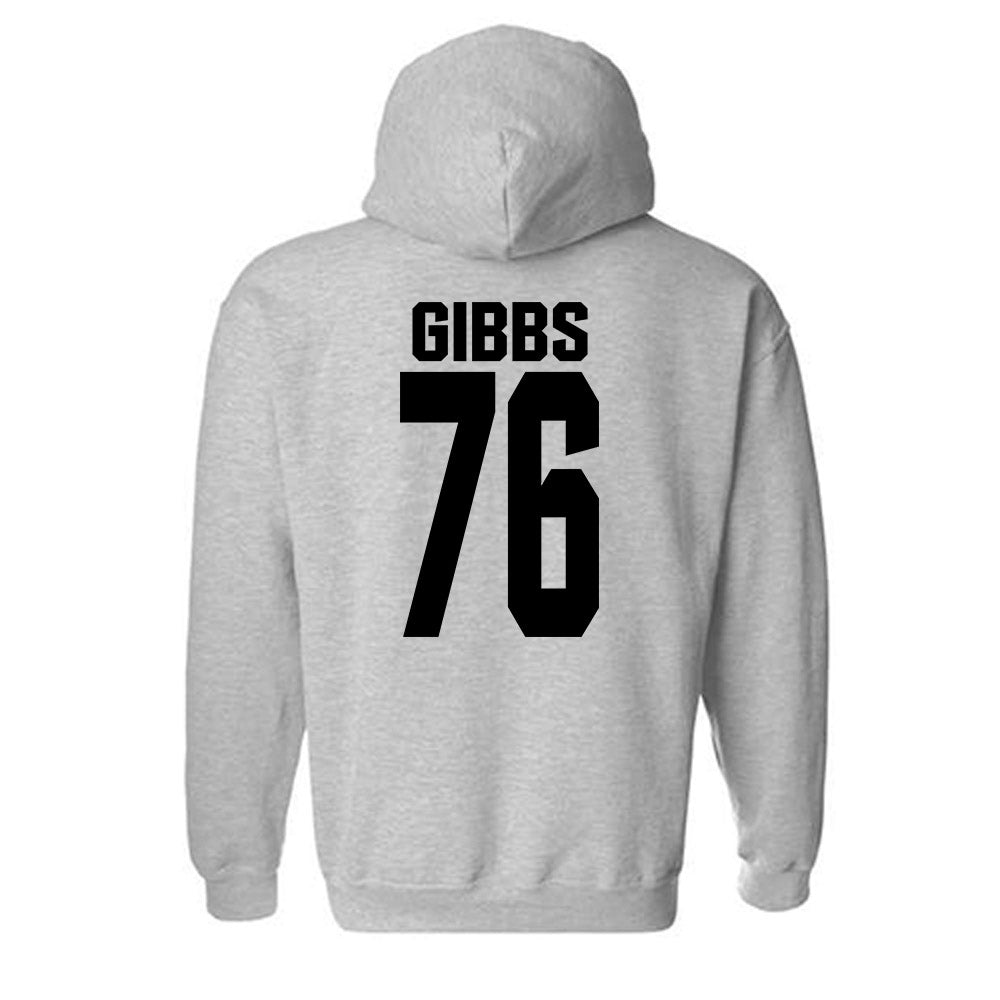 NC State - NCAA Football : Michael Gibbs - Classic Shersey Hooded Sweatshirt-1
