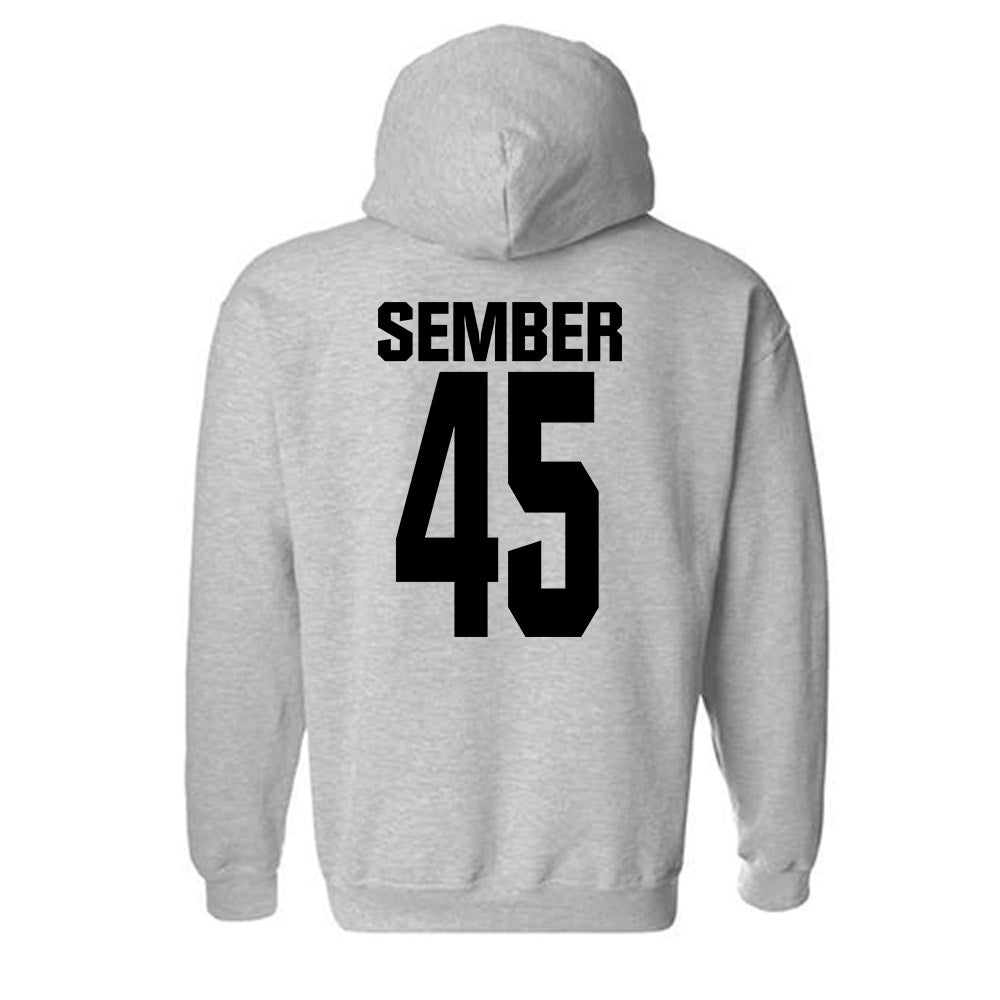 NC State - NCAA Football : Robert Sember - Classic Shersey Hooded Sweatshirt-1